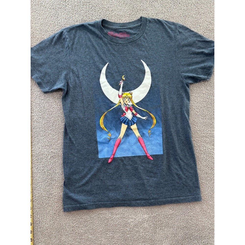 Sailor Moon Graphic Tee Shirt Women's Small Crescent Moon Usagi Anime Licensed G